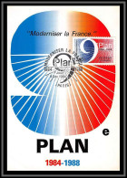 48790 N°2346 9ème Plan Moderniser La France 1984 France Carte Maximum (card) Fdc édition CEF  - 1980-1989