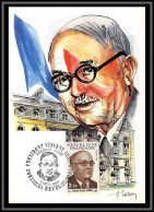 48788 N°2344 Vincent Auriol Président De La IVᵉ République 1984 France Carte Maximum (card) Fdc édition CEF  - 1980-1989