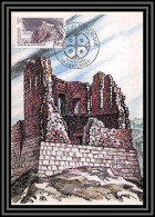 48783 N°2335 Chateau (castle) De Montségur Ariège 1984 France Carte Maximum (card) Fdc édition CEF  - Schlösser U. Burgen
