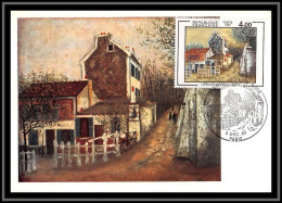 48758 N°2297 Le Lapin Agile D'Utrillo Tableau (Painting) 1983 France Carte Maximum (card) Fdc édition Hazan  - Altri & Non Classificati