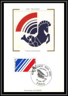 48744 N°2278 Compagnie Air France Aviation Avion Plane 1983 France Carte Maximum (card) Fdc édition  - 1980-1989