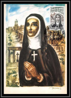 48722 N°2249 Thérèse D'Avila Religieuse Espagnole Espagne Spain 1982 France Carte Maximum (card) Fdc édition CEF  - 1980-1989