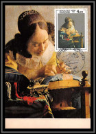 48714 N°2231 La Dentellière Vermeer Tableau (Painting) 1982 France Carte Maximum (card) Fdc édition CEF  - 1980-1989