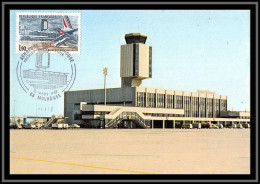 48695 N°2203 Aéroport Bale Mulhouse Aviation 1982 France Carte Maximum (card) Fdc édition Pierron  - 1980-1989