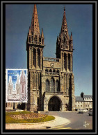 48638 N°1808 Saint Pol De Leon Finistère Bretagne Eglise Schurch 1975 France Carte Maximum (card) Fdc édition Jos  - 1970-1979
