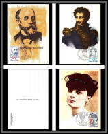 48646 N°1896/1898 Célébrités 1976 France Carte Maximum (card) Fdc édition CEF  - 1970-1979
