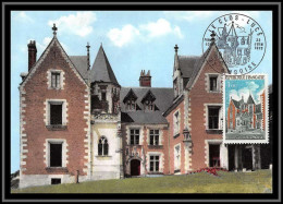 48605 N°1759 Clos-Lucé Amboise Manoir Du Cloux Château Castle 1973 France Carte Maximum (card) Fdc édition CEF - 1970-1979