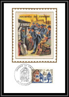 48565 N°1671 Journée Du Timbre 1971 Courbevoie France Carte Maximum (card) Fdc édition - 1970-1979