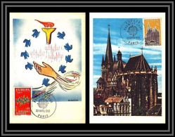 48584 N°1714/1715 Europa Paris 1972 France Carte Maximum (card) Fdc édition CEF  - 1970-1979