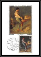 48567 N°1672 Tableau (Painting) Le Vanneur Millet 1971 France Carte Maximum (card) Fdc édition - 1970-1979