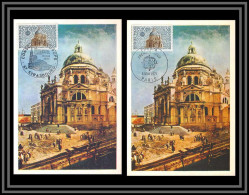 48572 N°1676/1677 Europa 1971 Strasbourg France Carte Maximum (card) Fdc édition CEF  - 1970-1979