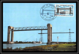 48471 N°1564 Pont (bridge) De Martrou Rochefort Charente Maritime 1968 France Carte Maximum (card) Fdc édition Combier  - Ponts