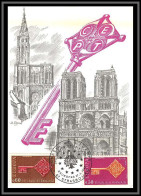48462 N°1556/1557 Europa 1968 France Strasbourg Carte Maximum (card) Fdc édition Parison  - 1960-1969
