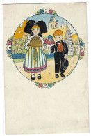 Illustrateur HANSI - Carte Sans Légende - Couple Alsacien Et Alsacienne - Ed. La Cigogne, Strasbourg - Hansi