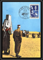 48427 N°1532 Victoire De Bir-Hakeim Guerre 1939/45 1967 France Carte Maximum (card) Fdc édition Parison  - 1960-1969