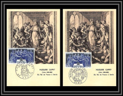 48439 N°1537 Hugues Capet (roi King) 1967 France Carte Maximum (card) Fdc édition Parison  - 1960-1969