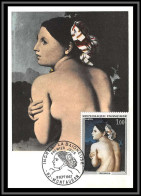 48424 N°1530 Tableau (Painting) La Baigneuse Ingres 1967 France Carte Maximum (card) Fdc édition Parison  - 1960-1969