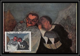 48386 N°1494 Crispin Et Scapin De Daumier Tableau Painting 1966 France Carte Maximum Card Fdc édition Nomis  - Other & Unclassified