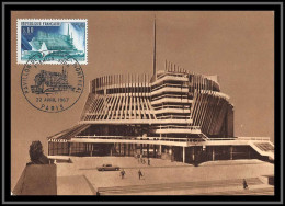 48404 N°1519 Exposition Universelle De Montréal Canada Pavillon Français 1967 France Carte Maximum Card Fdc édition  - 1960-1969
