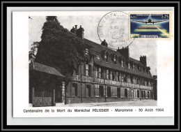 48328 N°1418 Airmail Avion Douglas Dc-3 1964 France Carte Général Pelissier Maromme Seine-Maritime  - Commemorative Postmarks