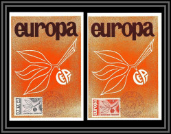 48348 N°1455/1456 Europa 1965 Strasbourg Cad Conseil De L'europe France Carte Maximum (card) Fdc édition Parison  - 1965