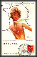 48181n Tour De France 1956 Carte Postale 10 ème étape Bordeaux Bayonne édition Foret Vélo Cyclisme Cycling  - Covers & Documents