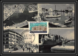 48140 N°1155 Ville Reconstruites Sete Herault 1958 France Carte Maximum (card) Fdc édition Combier  - 1950-1959