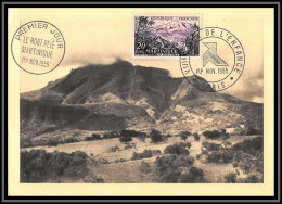 48069 N°1041 Le Mont Pelé Martinique 1955 France Carte Maximum (card) Fdc édition Parison - 1950-1959