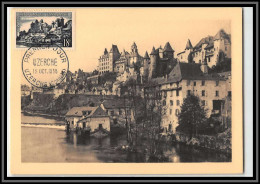 48068 N°1040 Uzerche Correze 1955 France Carte Maximum (card) Fdc édition Parison - Castles