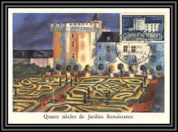 48040 N°995 Château (castle) De Villandry (Touraine) 1954 France Carte Maximum (card) Fdc édition Blondel  - 1950-1959