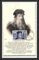 48016 N°929 Léonard De Vinci (leonardo Da Vinci) 1952 France Carte Maximum (card) Fdc édition Arts Photomécaniques  - 1950-1959