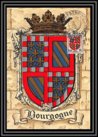 48001 N°834 Armoiries De Provinces Bourgogne 1949 France Carte Postale édition Bd Foire Gastronomique Dijon 1953 Gandon - 1950-1959