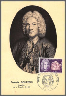 56162 N°1550 Couperin Compositeur Musqiue Music 1968 France Carte Maximum (card) Fdc édition - 1960-1969