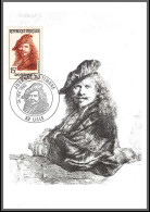 56107 N°1135 Rembrandt Tableau (Painting) NEDERLAND 1957 France Carte Maximum (card) Fdc Cad Journée Du Timbre 1983 - 1950-1959