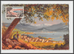 56050 N°981 Baie D'Ajaccio (Corse) France 1954 Carte Maximum (card) Fdc édition Cdap  - 1950-1959