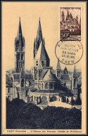 56021 N°917 Abbaye Aux Hommes Caen Eglise Church France Carte Maximum (card) Fdc édition Combier B1  - 1950-1959