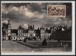 56008 N°878 Château (castle) Fontainebleau 1951 La Cour Des Adieux France Carte Maximum Fdc édition Guy B1 Cote 80  - 1950-1959