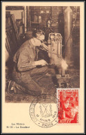 49945 N°826 Métiers Métallurgiste Metallurgist Le Soudeur 1949 Paris France édition Carte Maximum (card) - 1940-1949