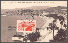 49932 N°777 La Croisette à Cannes 16/9/1947 France édition Neurdein Carte Maximum (card) - 1940-1949