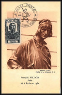 49920 N°765 Célébrité Du 15e Siècle Villon France édition ES A1 Musée Postal Carte Maximum (card) - 1940-1949