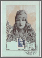 49907 N°726 Marianne De Gandon Anniversaire De La Libération Dijon 1946 A1 France Carte Maximum (card) - 1940-1949