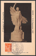 49893 N°655 Iris 11/9/1947 Dijon Hébé De Rude France édition Union Maximaphile Carte Maximum (card) - 1940-1949