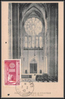 49895 N°664 Cathédrale Chartres église Church 3/3/1945 Dernier Jour Du Timbre France édition CAP Carte Maximum - 1940-1949