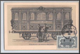 49874 Fdc N°609 Service Postal Cachet Ambulant Convoyeur Train 10/6/1944 France Carte Maximum (card) - 1940-1949
