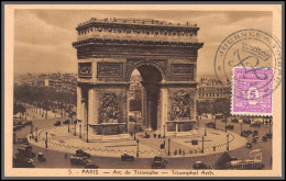 49880 N°620 Arc De Triomphe Journée Du Timbre 1944 France édition Leconte Carte Maximum (card) - 1940-1949