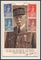 49835 N°470/473 Maréchal Pétain Boves Somme 1940 France édition Desfossés Carte Maximum (card) - 1940-1949