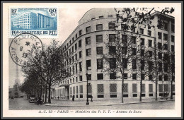 49800 N°424 Orphelins Des PTT Ministère Paris Segur 8/4/1939 Fdc A4 France Carte Maximum (card) édition AC 83 - 1930-1939