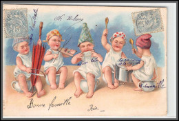 49450 N°111 Blanc Pour Revel 1905 France Carte Postale Enfant Musiciens Musique Music - Storia Postale