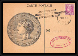 49396 N°679 1f 50 Lilas Cérès De Mazelin 1945 Anniversaire Libération De Dijon France Carte Maximum (card) - 1940-1949