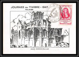 49392 N°779 Journée Du Timbre Le Tellier Marquis De Louvois 1947 Falaise église Church France Carte Maximum Lafitte Fdc - 1940-1949